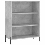 vidaXL Dulap cu rafturi, gri beton, 69,5x32,5x90 cm, lemn compozit vidaXL Dulap cu rafturi, gri beton, 69,5x32,5x90 cm, lemn compozit
