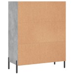 vidaXL Dulap cu rafturi, gri beton, 69,5x32,5x90 cm, lemn compozit vidaXL Dulap cu rafturi, gri beton, 69,5x32,5x90 cm, lemn compozit