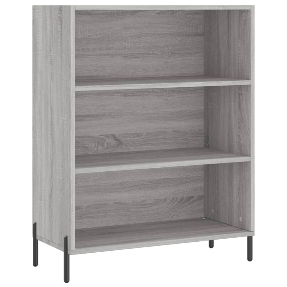 vidaXL Dulap cu rafturi, gri sonoma, 69,5x32,5x90 cm, lemn compozit