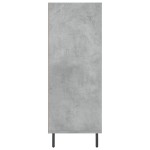 vidaXL Dulap cu rafturi, gri beton, 69,5x32,5x90 cm, lemn compozit