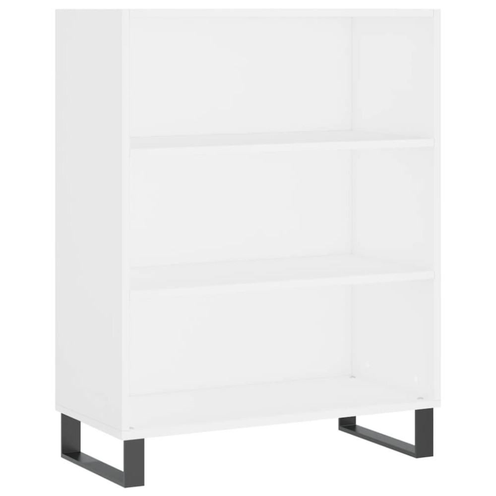 vidaXL Dulap cu rafturi, alb, 69,5x32,5x90 cm, lemn compozit
