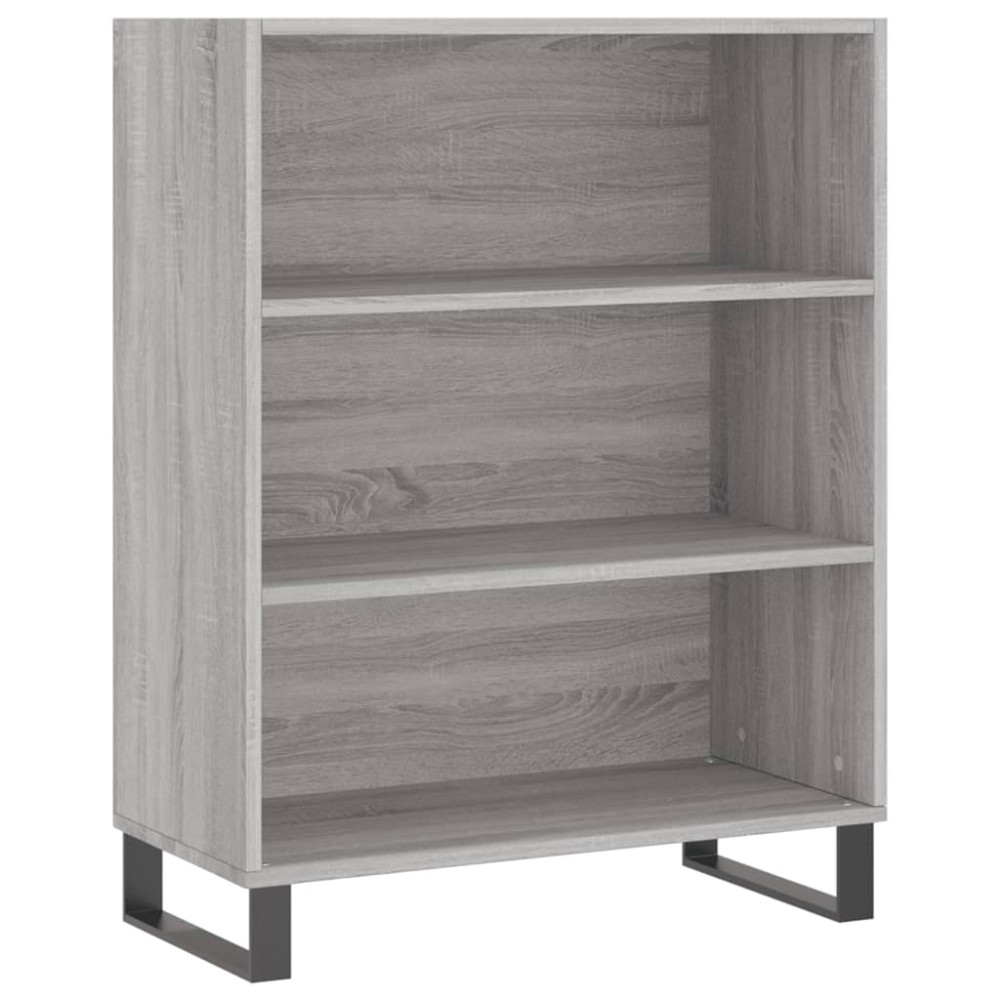 vidaXL Dulap cu rafturi, gri sonoma, 69,5x32,5x90 cm, lemn compozit