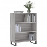 vidaXL Dulap cu rafturi, gri sonoma, 69,5x32,5x90 cm, lemn compozit