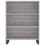 vidaXL Dulap cu rafturi, gri sonoma, 69,5x32,5x90 cm, lemn compozit