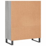 vidaXL Dulap cu rafturi, gri sonoma, 69,5x32,5x90 cm, lemn compozit