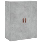 vidaXL Dulap cu montaj pe perete, gri beton, 69,5x34x90 cm