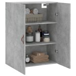 vidaXL Dulap cu montaj pe perete, gri beton, 69,5x34x90 cm