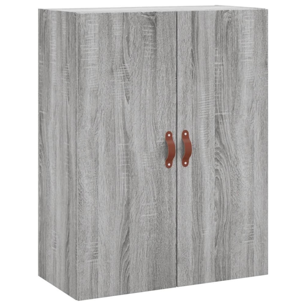 vidaXL Dulap montat pe perete, gri sonoma, 69,5x34x90 cm