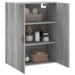 vidaXL Dulap montat pe perete, gri sonoma, 69,5x34x90 cm