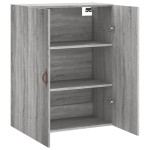 vidaXL Dulap montat pe perete, gri sonoma, 69,5x34x90 cm