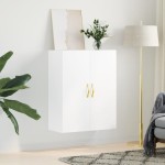 vidaXL Dulap cu montaj pe perete, alb, 69,5x34x90 cm vidaXL Dulap cu montaj pe perete, alb, 69,5x34x90 cm