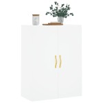 vidaXL Dulap cu montaj pe perete, alb, 69,5x34x90 cm vidaXL Dulap cu montaj pe perete, alb, 69,5x34x90 cm