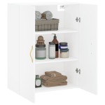 vidaXL Dulap cu montaj pe perete, alb, 69,5x34x90 cm vidaXL Dulap cu montaj pe perete, alb, 69,5x34x90 cm
