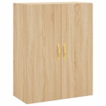 vidaXL Dulap TV montat pe perete, stejar sonoma, 69,5x34x90 cm
