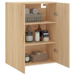 vidaXL Dulap TV montat pe perete, stejar sonoma, 69,5x34x90 cm
