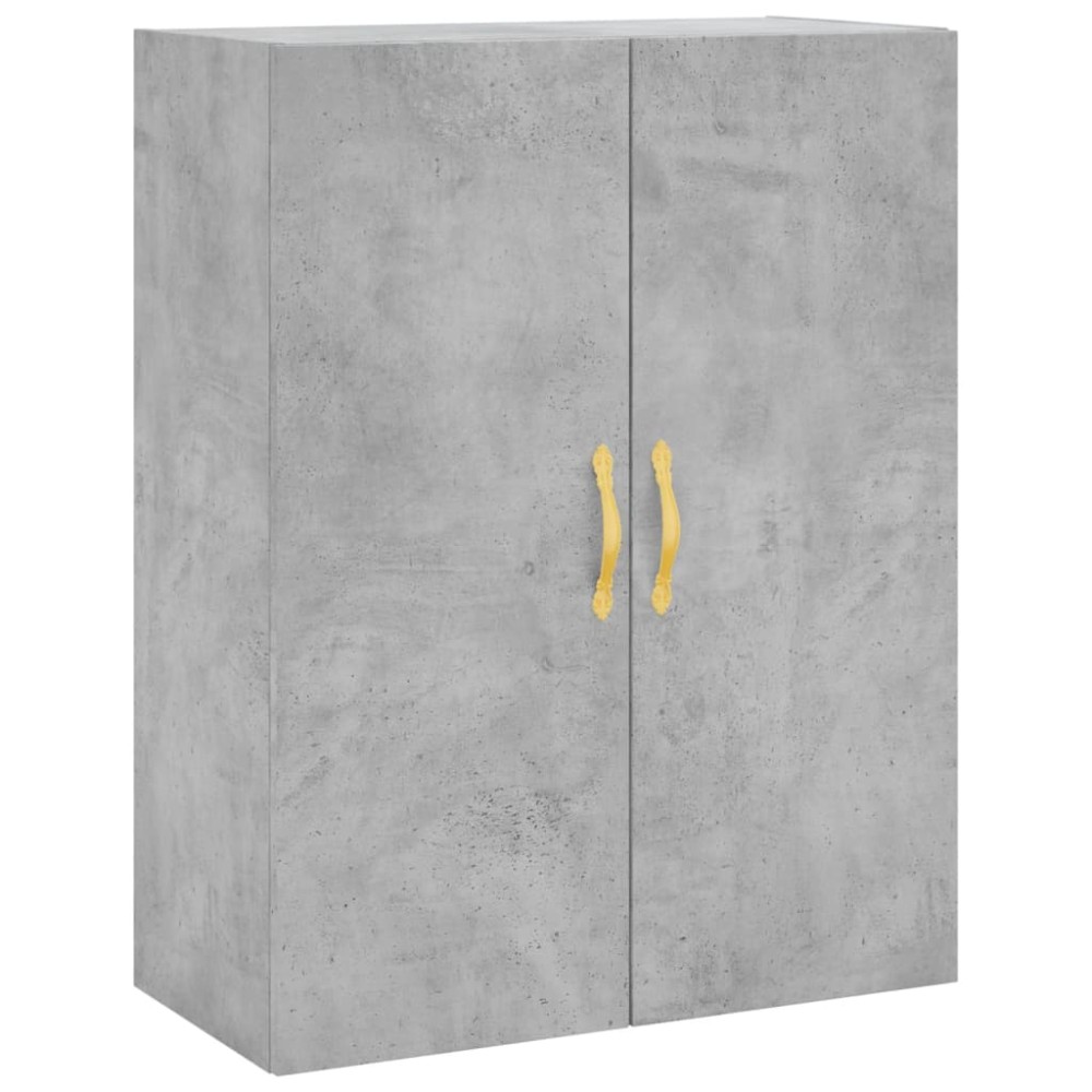 vidaXL Dulap cu montaj pe perete, gri beton, 69,5x34x90 cm