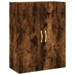 vidaXL Dulap montat pe perete, stejar fumuriu, 69,5x34x90 cm
