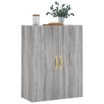 vidaXL Dulap montat pe perete, gri sonoma, 69,5x34x90 cm