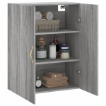 vidaXL Dulap montat pe perete, gri sonoma, 69,5x34x90 cm