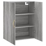 vidaXL Dulap montat pe perete, gri sonoma, 69,5x34x90 cm
