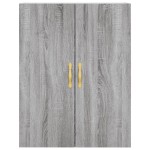 vidaXL Dulap montat pe perete, gri sonoma, 69,5x34x90 cm