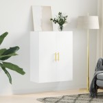 vidaXL Dulap cu montaj pe perete, alb, 69,5x34x90 cm vidaXL Dulap cu montaj pe perete, alb, 69,5x34x90 cm