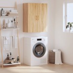 vidaXL Dulap TV montat pe perete, stejar sonoma, 69,5x34x90 cm