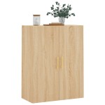 vidaXL Dulap TV montat pe perete, stejar sonoma, 69,5x34x90 cm