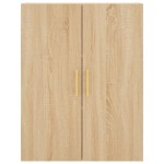 vidaXL Dulap TV montat pe perete, stejar sonoma, 69,5x34x90 cm