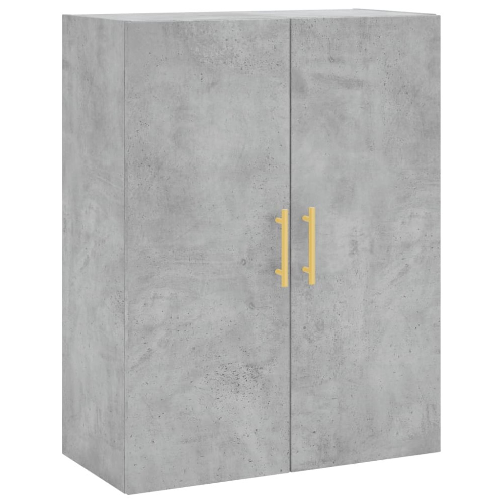 vidaXL Dulap cu montaj pe perete, gri beton, 69,5x34x90 cm