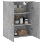 vidaXL Dulap cu montaj pe perete, gri beton, 69,5x34x90 cm