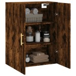 vidaXL Dulap montat pe perete, stejar fumuriu, 69,5x34x90 cm