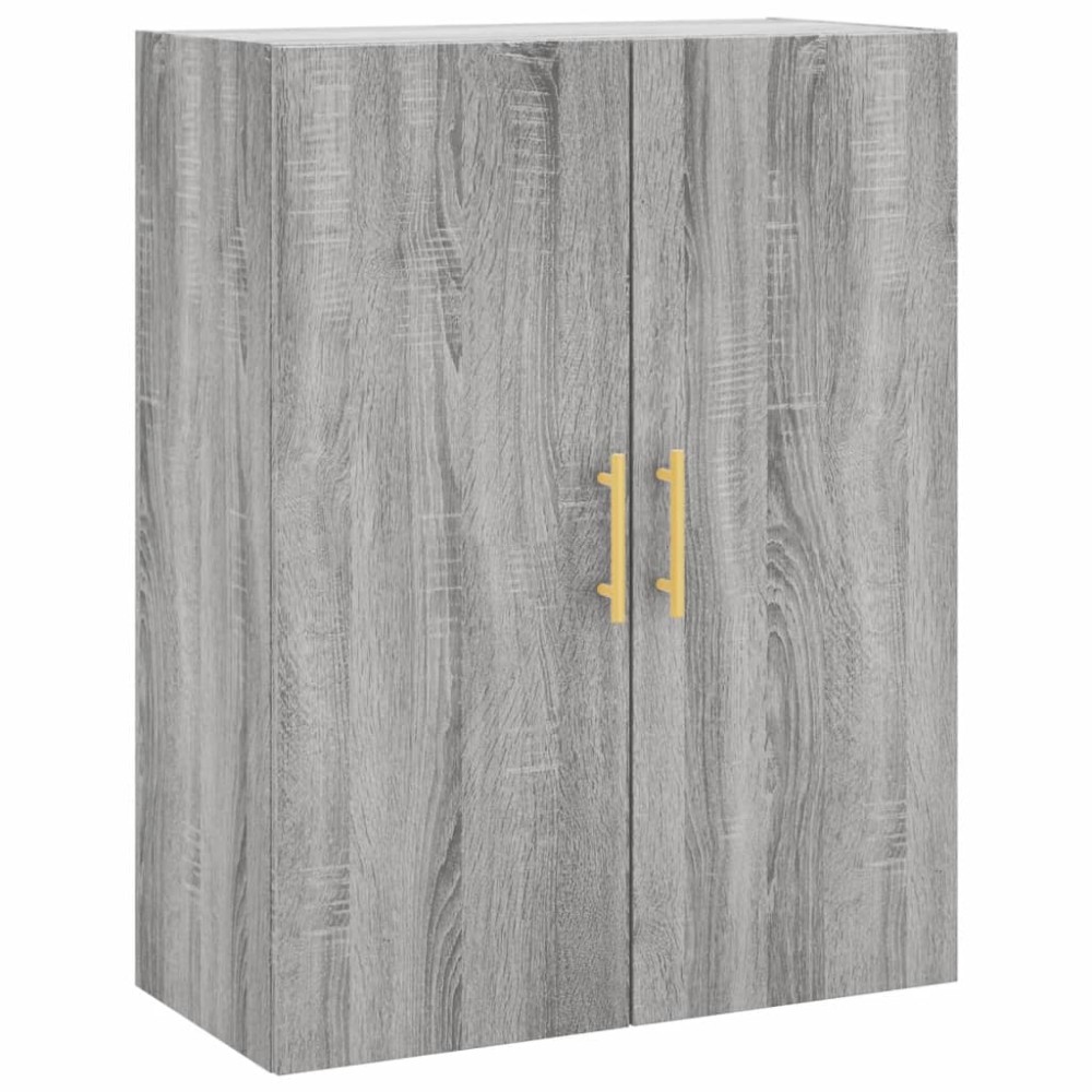 vidaXL Dulap montat pe perete, gri sonoma, 69,5x34x90 cm
