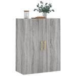 vidaXL Dulap montat pe perete, gri sonoma, 69,5x34x90 cm