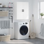 vidaXL Dulap cu montaj pe perete, alb, 69,5x34x90 cm vidaXL Dulap cu montaj pe perete, alb, 69,5x34x90 cm