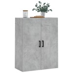 vidaXL Dulap cu montaj pe perete, gri beton, 69,5x34x90 cm