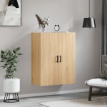 vidaXL Dulap TV montat pe perete, stejar sonoma, 69,5x34x90 cm vidaXL Dulap TV montat pe perete, stejar sonoma, 69,5x34x90 cm