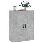 vidaXL Dulap cu montaj pe perete, gri beton, 69,5x34x90 cm vidaXL Dulap cu montaj pe perete, gri beton, 69,5x34x90 cm