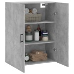 vidaXL Dulap cu montaj pe perete, gri beton, 69,5x34x90 cm vidaXL Dulap cu montaj pe perete, gri beton, 69,5x34x90 cm