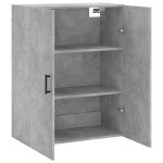 vidaXL Dulap cu montaj pe perete, gri beton, 69,5x34x90 cm vidaXL Dulap cu montaj pe perete, gri beton, 69,5x34x90 cm