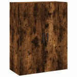 vidaXL Dulap montat pe perete, stejar fumuriu, 69,5x34x90 cm