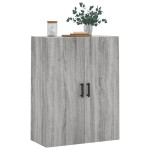 vidaXL Dulap montat pe perete, gri sonoma, 69,5x34x90 cm