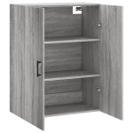 vidaXL Dulap montat pe perete, gri sonoma, 69,5x34x90 cm