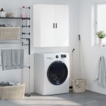 vidaXL Dulap cu montaj pe perete, alb, 69,5x34x90 cm vidaXL Dulap cu montaj pe perete, alb, 69,5x34x90 cm