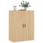vidaXL Dulap TV montat pe perete, stejar sonoma, 69,5x34x90 cm
