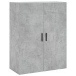 vidaXL Dulap cu montaj pe perete, gri beton, 69,5x34x90 cm