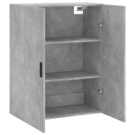 vidaXL Dulap cu montaj pe perete, gri beton, 69,5x34x90 cm