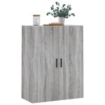 vidaXL Dulap montat pe perete, gri sonoma, 69,5x34x90 cm
