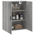vidaXL Dulap montat pe perete, gri sonoma, 69,5x34x90 cm