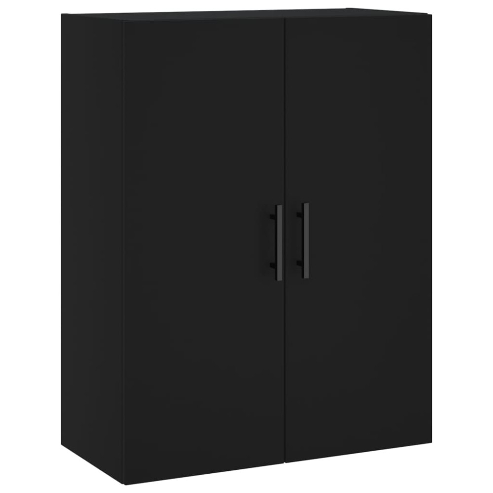 vidaXL Dulap cu montaj pe perete, negru, 69,5x34x90 cm
